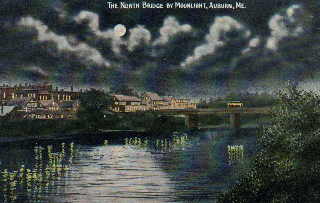 North Bridge by Moonlight, Auburn, ME